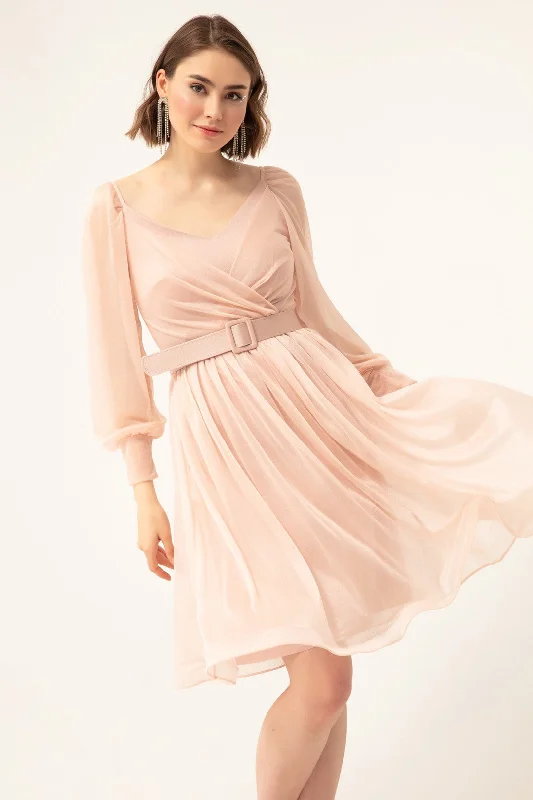 Midi Silvery Evening Dress Dress With Women'S Arches Tunics Fashionable trendy