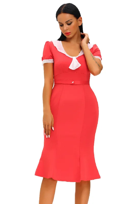 Stop Staring Red Ivory Vintage Party Dress Tunics Chinos classic
