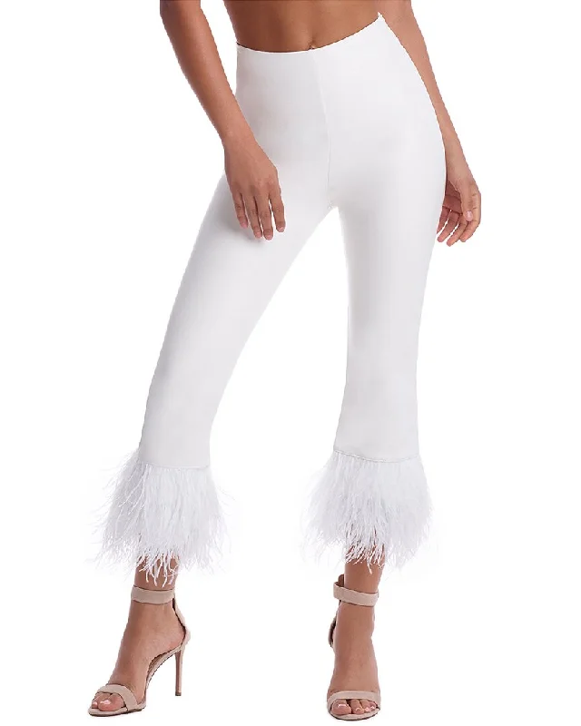 Commando® Cropped Feather Legging Elegant Shiny Black Leggings